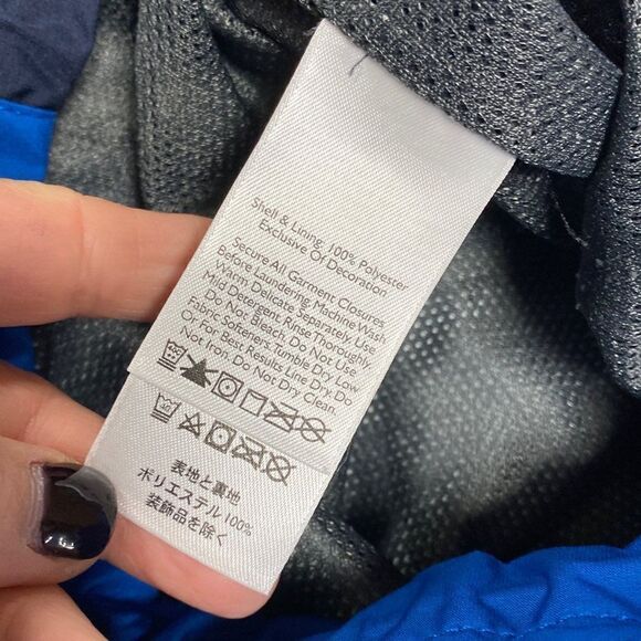 Eddie Bauer Blue Water Edge Light Weight Hooded Jacket Size Large - Picture 8 of 9